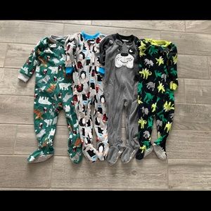 Set of Four Carters One Piece Pajamas